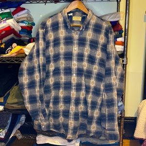 L.L Bean Made in USA plaid shirt vintage size XXL tall